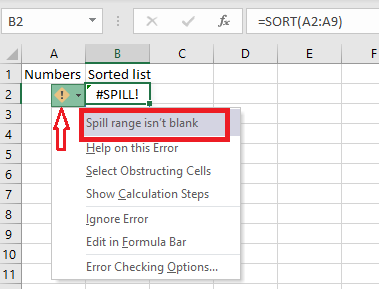 How to fix Spill Error in Excel? - Excel Mine