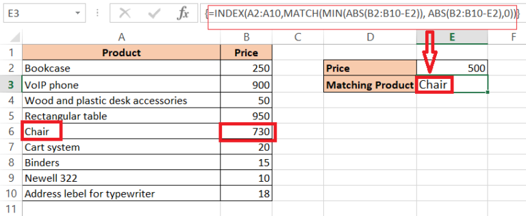 how-to-find-closest-match-nearest-value-using-excel-formula-excel-mine