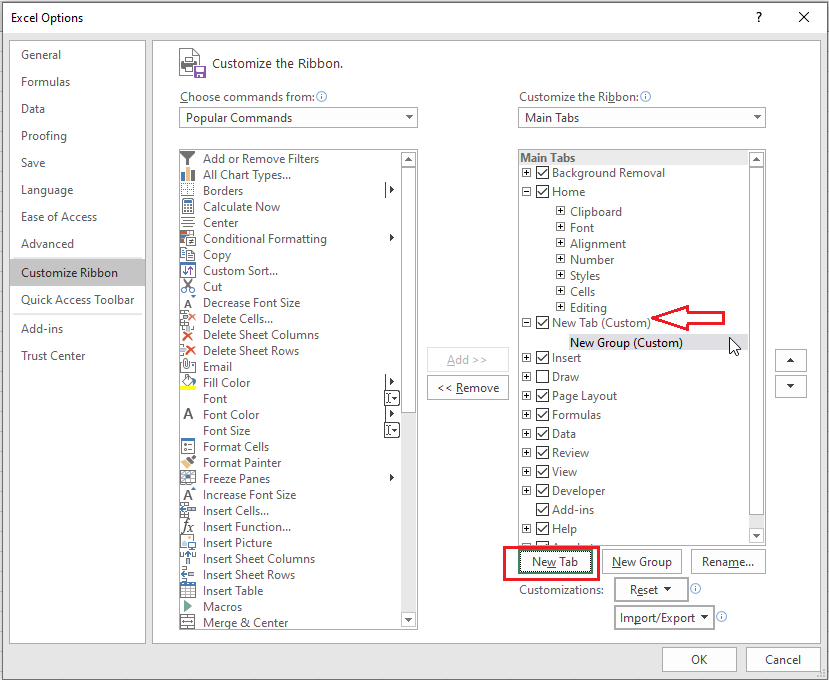 how-ot-customize-ribbon-in-excel-excel-mine