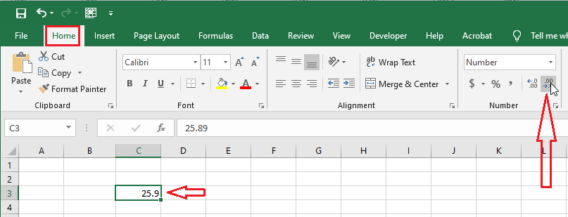 How To Put Decimal Places In Excel