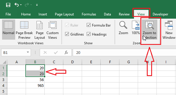 How to Zoom in or out in Excel - Excel Mine